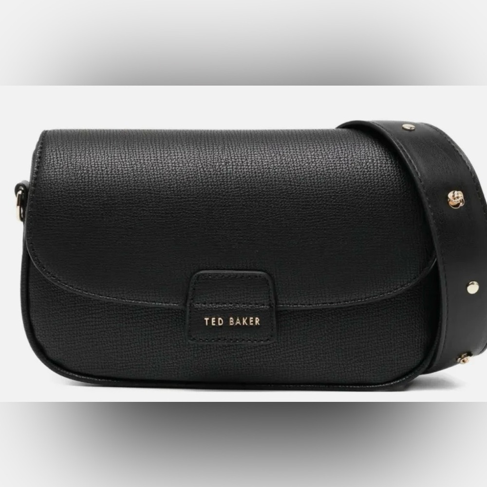 Ted Baker Black Leather Rory Crossbody Bag